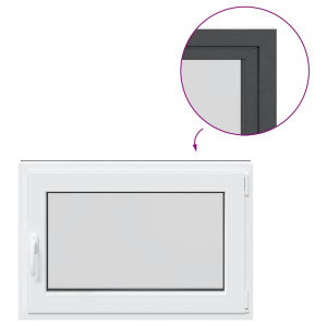 Fereastra De Subsol 60X80 Cm Rabatabil Din Dreapta Antracit