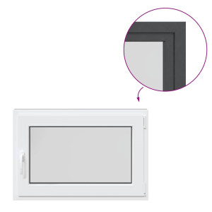Fereastra De Subsol 90X60 Cm Rabatabil Din Dreapta Antracit
