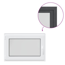 Fereastra De Subsol 90X60 Cm Rabatabil Din Stânga Antracit