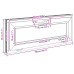 Fereastră De Subsol Risor 100X40 Cm Înclinat 2 Geamuri Antracit