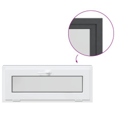 Fereastră De Subsol Risor 110X40 Cm Înclinat 2 Geamuri Antracit