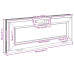 Fereastră De Subsol Risor 110X40 Cm Înclinat 2 Geamuri Antracit