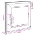 Fereastra De Subsol 60X60 Cm Rabatabil Din Dreapta Antracit
