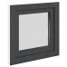 Fereastra De Subsol 60X60 Cm Rabatabil Din Dreapta Antracit