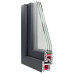 Fereastra De Subsol 60X60 Cm Rabatabil Din Dreapta Antracit