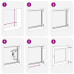 Fereastra De Subsol 60X60 Cm Rabatabil Din Dreapta Antracit