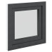 Fereastra De Subsol 60X60 Cm Rabatabil Din Stânga Antracit