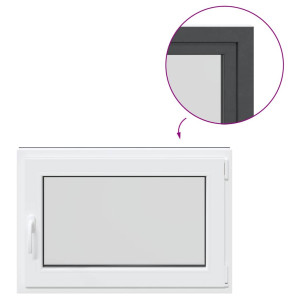 Fereastră De Subsol 60X90 Cm Pt&Turn Din Dreapta Antracit