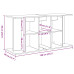 Suport Acvariu Stejar Negru 120X40X60 Cm Lemn Prelucrat