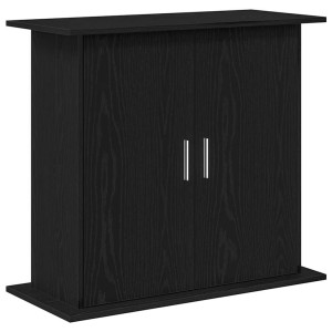 Suport Acvariu Stejar Negru 81X36X73 Cm Lemn Prelucrat