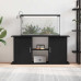 Suport Acvariu Stejar Negru 121X41X58 Cm Lemn Prelucrat