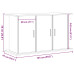 Suport Acvariu Stejar Negru 101X41X58 Cm Lemn Prelucrat