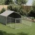 Canisa De Exterior Cu Alergare 4X2X1,5 M Otel Galvanizat