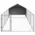 Canisa De Exterior Cu Alergare 7X2X1,5 M Otel Galvanizat