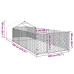 Canisa De Exterior Cu Alergare 7X2X1,5 M Otel Galvanizat