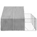 Canisa De Exterior Cu Alergare 3X3X1,9 M Otel Galvanizat