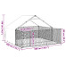 Canisa De Exterior Cu Alergare 3X3X1,9 M Otel Galvanizat