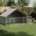 Canisa De Exterior Cu Alergare 3X3X1,9 M Otel Galvanizat