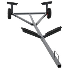 Remorcă Pentru Bărci Argintiu 302 X 107 X 42 Cm Oțel