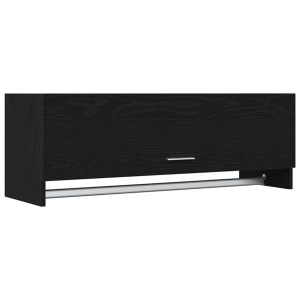 Dulap Cu Depozitare Negru 100 X 32.5 X 35 Cm Lemn Compozit