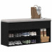 Bancă De Pantofi Stejar Negru 102X30,5X45 Cm Lemn Prelucrat