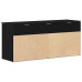 Bancă De Pantofi Stejar Negru 102X30,5X45 Cm Lemn Prelucrat
