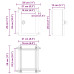 Comodă De Control Gri 21 X 13 X 28 Cm Plastic Abs