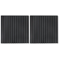 Panouri Acustice De Perete 2 Buc Șipci 60,5X60 Cm Furnir Stejar