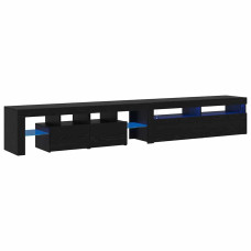 Căsuțe Pentru Tv 2 Pcs Stejar Negru 260 X 36.5 X 40 Cm
