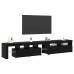 Căsuțe Pentru Tv 2 Pcs Stejar Negru 290 X 36.5 X 40 Cm