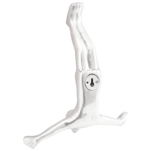 Sculptură Argintiu 22 X 8 X 25 Cm Aluminiu