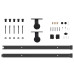 Set De Uși Glisante Manual Alb Și Negru 83 X 211 Cm