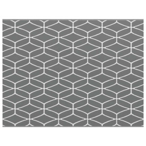 Covor De Exterior Arakil Gri Și Alb 250 X 300 Cm Pp