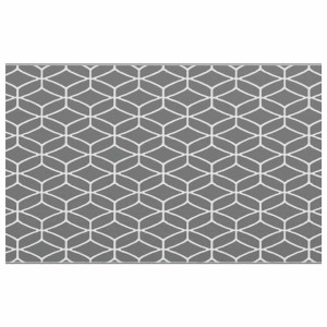 Covor De Exterior Arakil Gri Și Alb 250 X 400 Cm Pp