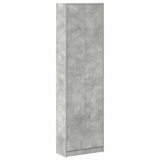 Dulap Cu Raft Cu Ușă Gri Beton 55 X 25 X 189 Cm Lemn Compozit