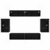 Centru De Divertisment 8 Pcs Stejar Negru 40 X 28.5 X 40 Cm