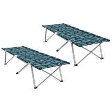 Pat Pliabil Pentru Camping 2 Pcs Model Frunze 62 X 194 X 42 Cm