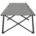 Pat Pliabil Pentru Camping Gri 206 X 76 X 74 Cm Tafeta Oxford