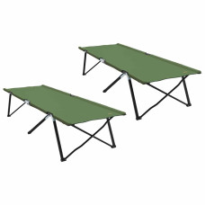 Pat Pliabil Pentru Camping 2 Pcs Amy Galben 206 X 76 X 74 Cm