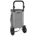 Carucior De Cumpărături Manual Gri 36.5 X 46.5 X 100.5 Cm