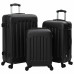 Set De Valize 3 Pcs Negru 50 X 31 X 78 Cm Plastic Abs Și Oțel