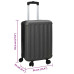 Valiză Cu Blocare Gri Închis 34 X 23 X 55.5 Cm Plastic Abs