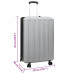 Valiză Cu Blocare Argintiu 50 X 30 X 76 Cm Plastic Abs