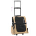 Cărucior Pentru Animale De Companie 3 În 1, Design Nisipos, 48X32X(57-106) Cm, Material Oxford