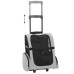 Cărucior Pentru Animale De Companie 3 În 1, Gri, 48X32X(57-106) Cm, Material Oxford
