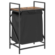 Coș De Rufe 1 Compartiment Cu Raft Stejar Fumuriu