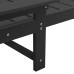 Mobilier De Lounge Pentru Grădină 2 Pcs Negru 53 X 195.5 X 30Cm