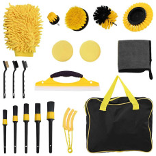 Set De Perii Pentru Curățarea Mașinii 19 Pcs Multi Color Na Set De Perii Pentru Curățarea Mașinii 19 Pcs Multi Color Na