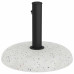 Bază Pentru Umbrelă Alb Și Negru 45 X 45 X 40 Cm Beton Și Metal Bază Pentru Umbrelă Alb Și Negru 45 X 45 X 40 Cm Beton Și Metal