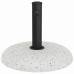 Bază Pentru Umbrelă Alb Și Negru 45 X 45 X 40 Cm Beton Și Metal Bază Pentru Umbrelă Alb Și Negru 45 X 45 X 40 Cm Beton Și Metal
